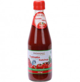 Patanjali Tomato Ketchup   Glass Bottle  500 grams